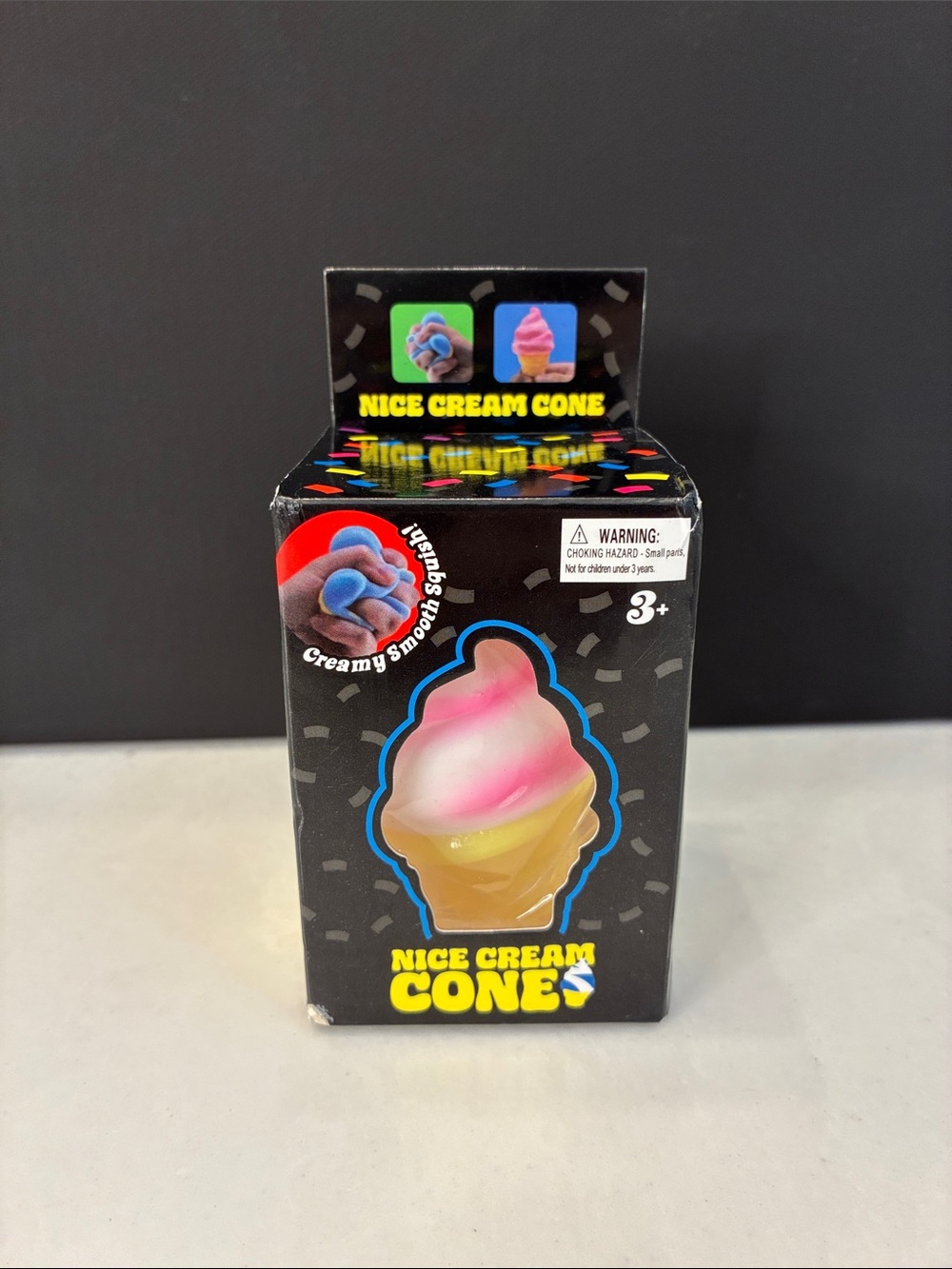 Soft Toy - Pink & Yellow Ice Cream Squishy